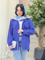 مانتو کتان چهارجیب لیدا کد 6560 - تصویر 17
