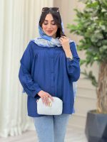 شومیز جلو چین دوخت دار کد 6533 - تصویر 18