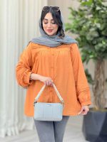 شومیز جلو چین دوخت دار کد 6533 - تصویر 20