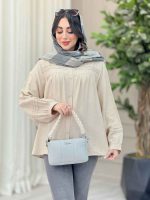 شومیز جلو چین دوخت دار کد 6533 - تصویر 4