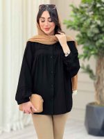 شومیز جلو چین دوخت دار کد 6533 - تصویر 9
