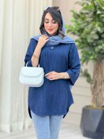 مانتو یقه دو دکمه گیلدا کد 6576 - تصویر 22