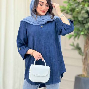مانتو یقه دو دکمه گیلدا کد 6576