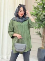 مانتو یقه دو دکمه گیلدا کد 6576 - تصویر 15