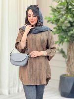 مانتو یقه دو دکمه گیلدا کد 6576 - تصویر 4