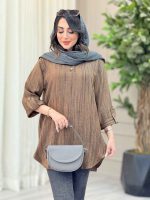 مانتو یقه دو دکمه گیلدا کد 6576 - تصویر 19