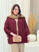 مانتو آستین پیله تلما کد 6618 - تصویر 12