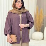 مانتو آستین پیله تلما کد 6618