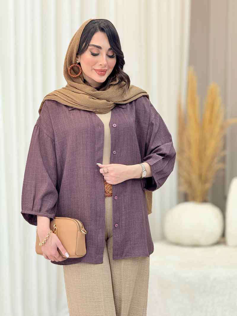مانتو آستین پیله تلما کد 6618 مانتو آستین پیله تلما کد 6618