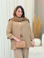 مانتو آستین پیله تلما کد 6618 - تصویر 13