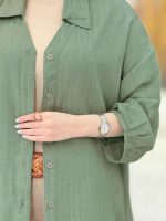مانتو آستین پیله تلما کد 6618 - تصویر 22