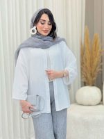 مانتو آستین پیله تلما کد 6618 - تصویر 4