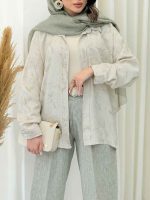 شومیز تک جیب کمند کد 6628 - تصویر 4