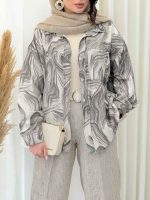 شومیز آبرنگی تک جیب کد 6627 - تصویر 6