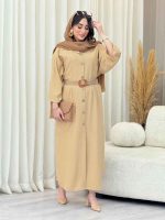 پیراهن بلند دو جیب آستین پاگن کد 6632 - تصویر 12