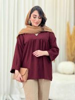 مانتو جلو بسته چین دار کد 6619 - تصویر 33