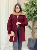 مانتو لینن جیب پیله کد 6635
