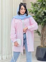 مانتو لینن جیب پیله کد 6635 - تصویر 8