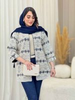 مانتو دانتل مغزی دوزی کد 6621 - تصویر 10