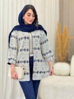 مانتو دانتل مغزی دوزی کد 6621 - تصویر 6