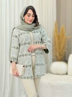 مانتو دانتل مغزی دوزی کد 6621 - تصویر 11