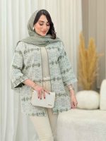 مانتو دانتل مغزی دوزی کد 6621 - تصویر 2