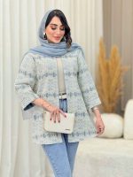 مانتو دانتل مغزی دوزی کد 6621 - تصویر 8