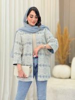 مانتو دانتل مغزی دوزی کد 6621 - تصویر 15