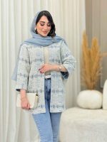 مانتو دانتل مغزی دوزی کد 6621 - تصویر 7