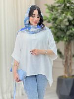 مانتو پانچ یقه دو دکمه کد 6649 - تصویر 26