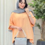 مانتو پانچ یقه دو دکمه کد 6649