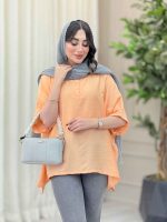 مانتو پانچ یقه دو دکمه کد 6649 - تصویر 20