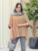 مانتو پانچ یقه دو دکمه کد 6649 - تصویر 22