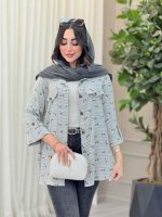 شومیز طرح گل جیب نما کد 6601 - تصویر 16