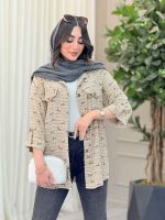 شومیز طرح گل جیب نما کد 6601 - تصویر 10
