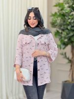 شومیز طرح گل جیب نما کد 6601 - تصویر 2