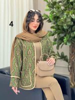 مانتو طرح دار برکه کد 6607 - تصویر 15