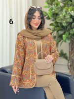 مانتو طرح دار برکه کد 6607 - تصویر 11