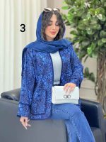 مانتو طرح دار برکه کد 6607 - تصویر 7