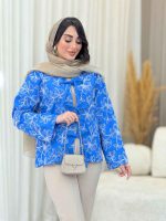 مانتو جلو بند نسترن کد 6210 - تصویر 10