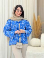 مانتو جلو بند نسترن کد 6210 - تصویر 18