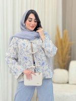 مانتو جلو بند نسترن کد 6210 - تصویر 11