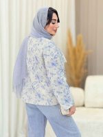 مانتو جلو بند نسترن کد 6210 - تصویر 6