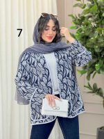مانتو طرح دار برکه کد 6607 - تصویر 22