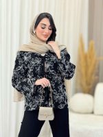 مانتو جلو بند نسترن کد 6210 - تصویر 5