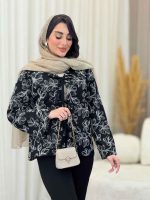 مانتو جلو بند نسترن کد 6210 - تصویر 9