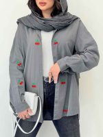 شومیز طرح دار مرسانا کد 6173 - تصویر 15