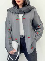 شومیز طرح دار مرسانا کد 6173 - تصویر 8