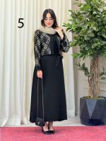 ست کت طرح دار و سارافون کد 6227 - تصویر 16