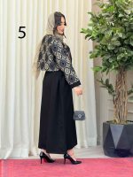 ست کت طرح دار و سارافون کد 6227 - تصویر 15